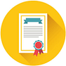 Course overview post certificate flat vector icon 800x566 1
